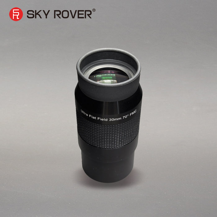 Sky Rover UF 30 mm Ultra Flat Field Eyepiece – 70° apparent field, flat-field optics, 2-inch barrel with accessory thread