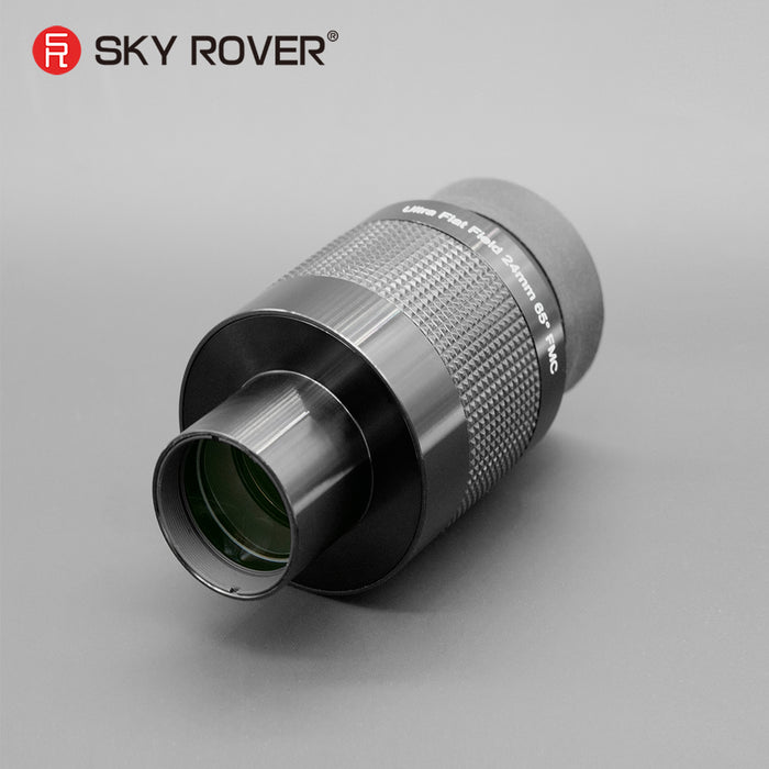 Sky Rover UF 24 mm Ultra Flat Field Eyepiece with 65° wide field, long eye relief, and 1.25" barrel