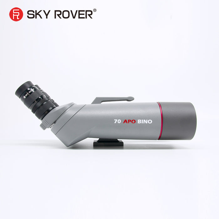 Sky Rover 70 mm APO Binoculars – 45° angled astronomical binoculars with ED doublet optics and interchangeable 1.25″ eyepieces