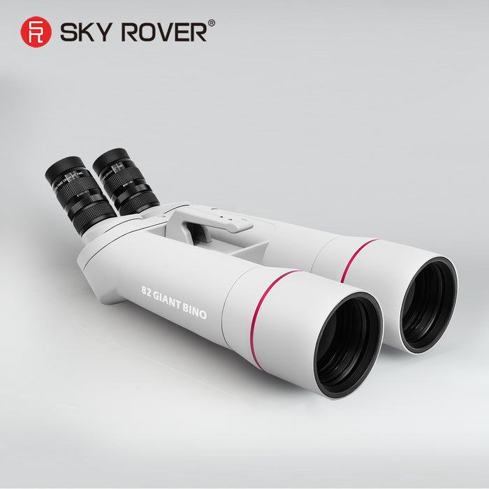 Sky Rover 82 mm Giant Binoculars – 45° angled astronomical binocular telescope with interchangeable 1.25″ eyepieces