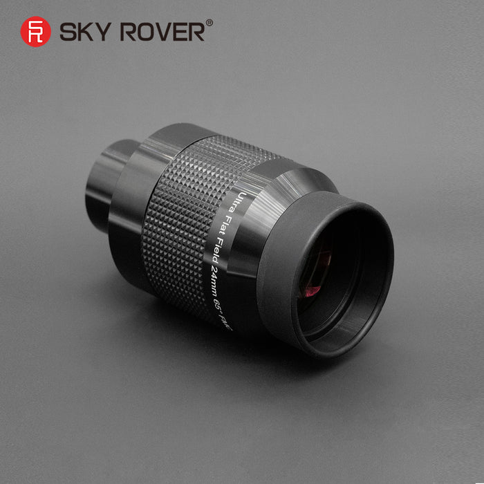 Sky Rover UF 24 mm Ultra Flat Field Eyepiece with 65° wide field, long eye relief, and 1.25" barrel