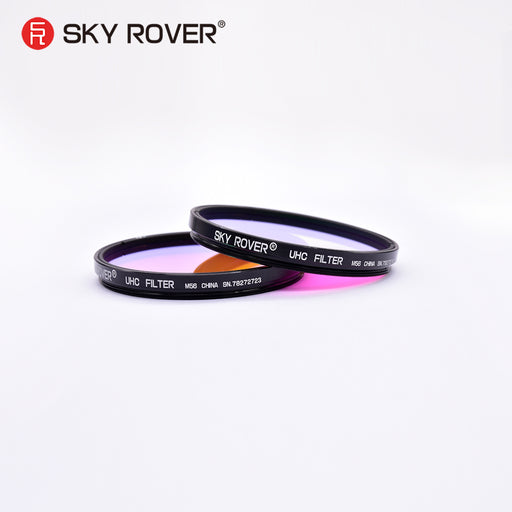 Sky Rover 56 mm UHC Filter Pair – M56-threaded light pollution filters for 2×54 mm Constellation Binoculars