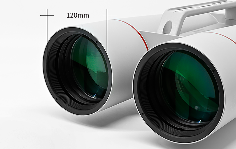 Sky Rover 120 mm Giant Binoculars – straight-through astronomical binoculars with dual 120 mm objectives and interchangeable 1.25″ eyepieces
