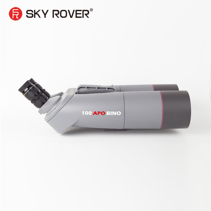 Sky Rover 100 mm APO Binoculars – 45° angled astronomical binoculars with ED doublet objectives and interchangeable 1.25″ eyepieces