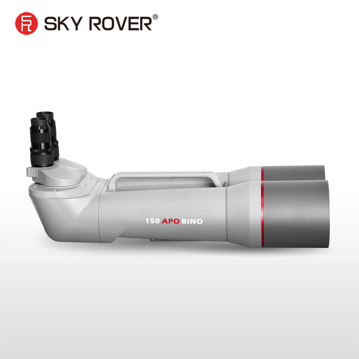 Sky Rover 150 mm APO Binoculars – 90° angled astronomical binoculars with ED doublet objectives and interchangeable 1.25″ eyepieces