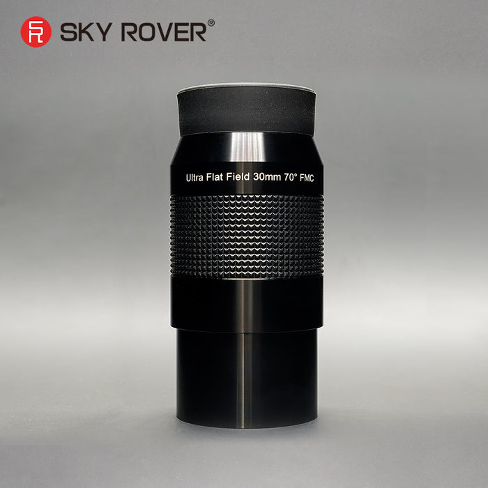 Sky Rover UF 30 mm Ultra Flat Field Eyepiece – 70° apparent field, flat-field optics, 2-inch barrel with accessory thread