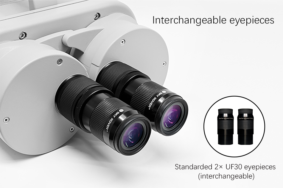 Sky Rover 120 mm Giant Binoculars – straight-through astronomical binoculars with dual 120 mm objectives and interchangeable 1.25″ eyepieces