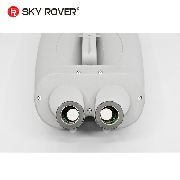 Sky Rover 100 mm ED Giant Binoculars – 45° angled astronomical binocular telescope with ED doublet optics and interchangeable 1.25″ eyepieces