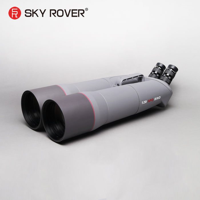 Sky Rover 120 mm APO Binoculars – 45° angled astronomical binoculars with ED doublet objectives and interchangeable 1.25″ eyepieces