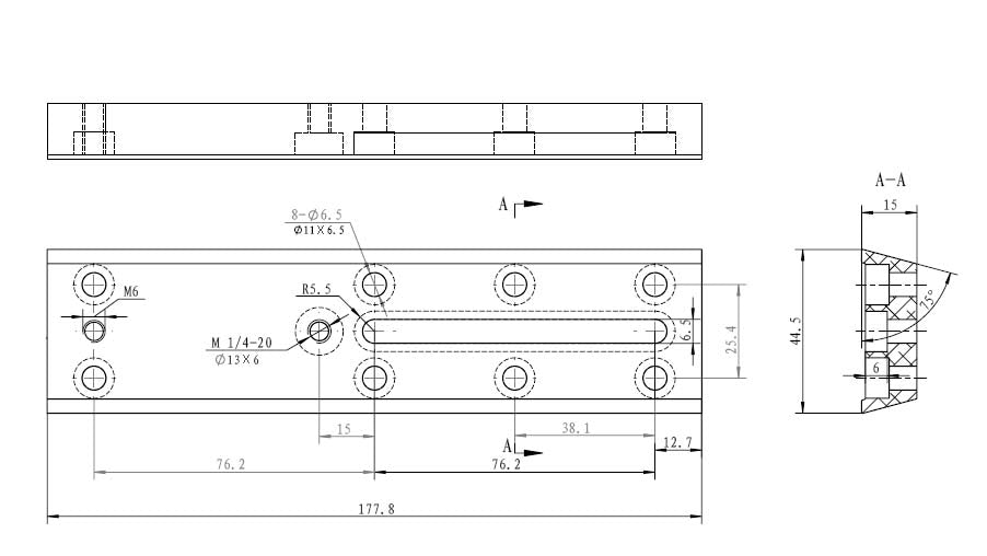 iOptron 178mm Vixen Style Dovetail Plate