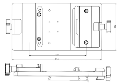 iOptron Universal Side by Side Saddle System