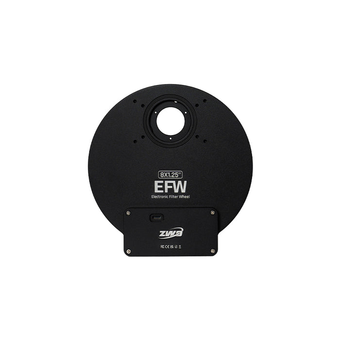 ZWO EFW-8×1.25" Electronic Filter Wheel | 8-Position USB-C Wheel for 1.25"/31mm Filters