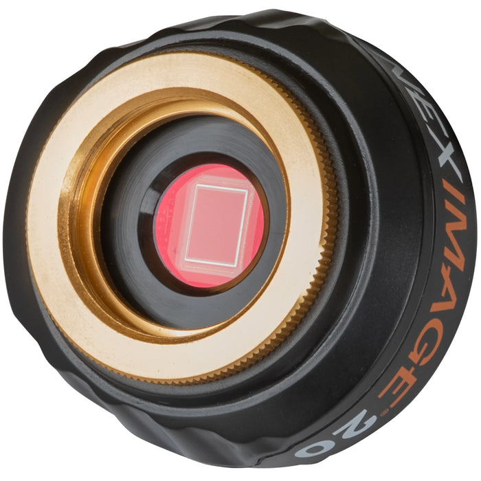 Front view of the Celestron NexImage 20 Solar System Color Imager showing 1.25-inch nosepiece.