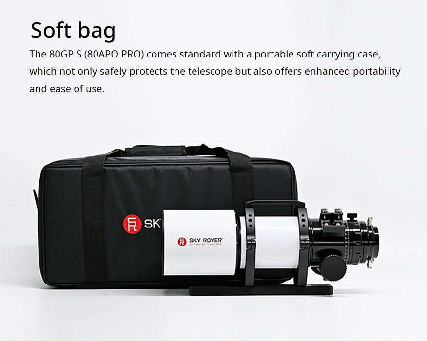 Sky Rover 80 GPS 80mm f/6 Super ED Triplet APO PRO Refractor OTA