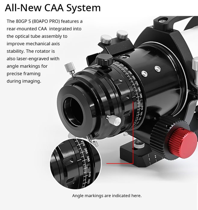 Sky Rover 80 GPS 80mm f/6 Super ED Triplet APO PRO Refractor OTA