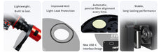 Front view of the ZWO EFW-5×2 inch electronic filter wheel showing the USB-C port, mounting pattern, and enlarged 2-inch filter aperture.