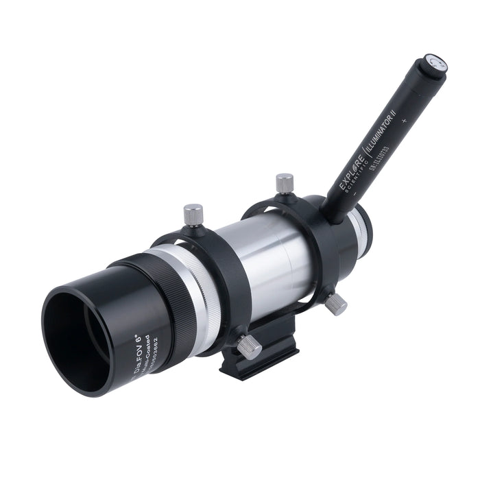 Explore Scientific 8 X 50mm Straight-Through Illuminated Crosshair Finderscope