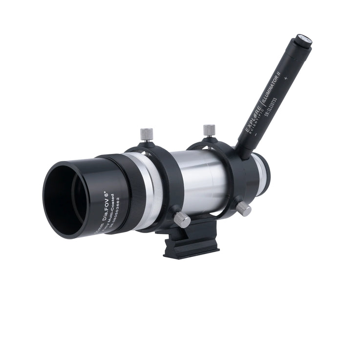 Explore Scientific 8 X 50mm Straight-Through Illuminated Crosshair Finderscope