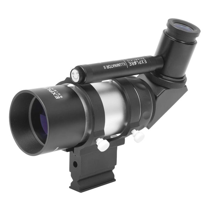 Explore Scientific 8 X 50mm Right Angle Illuminated Finderscope With Polar Reticle