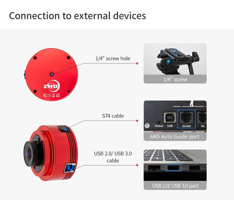 ZWO ASI678MC Color CMOS Astronomy Imaging Camera