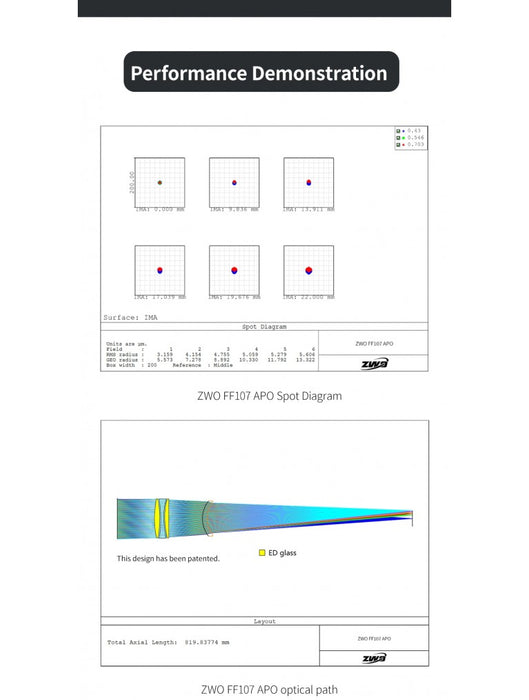 ZWO FF107 APO OTA