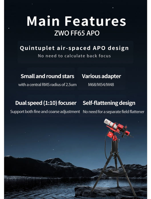 ZWO FF65 APO OTA