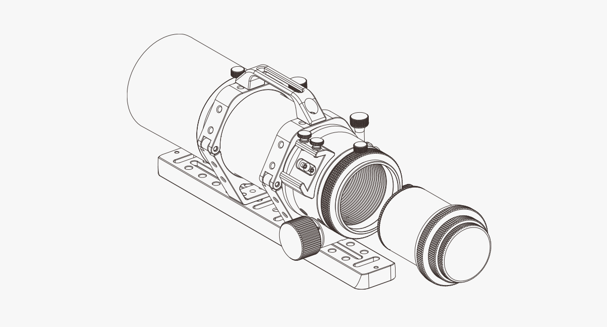 ZWO 0.75x Reducer For FF65APO Telescope