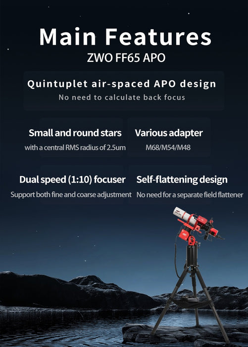 ZWO FF65 APO Refractor OTA