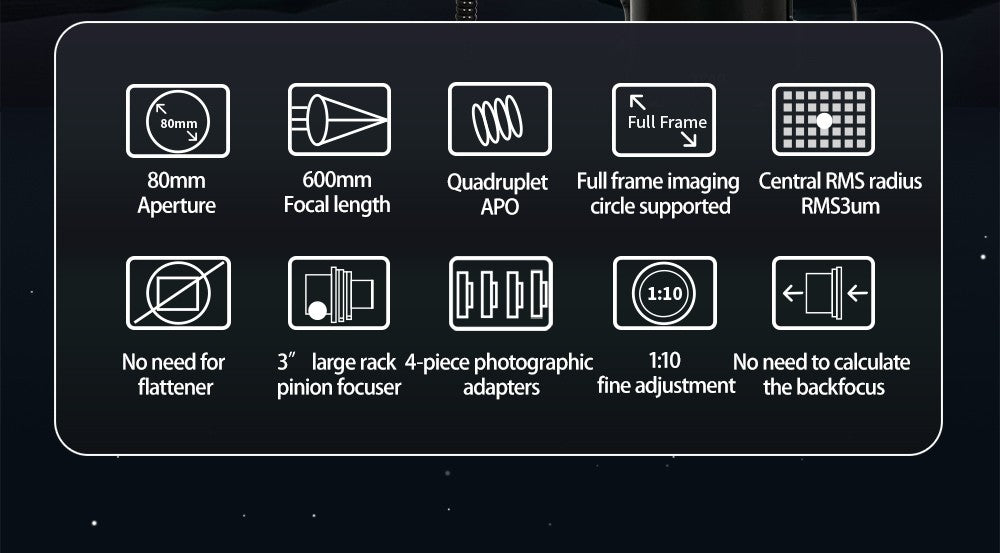 ZWO FF80 APO Refractor OTA