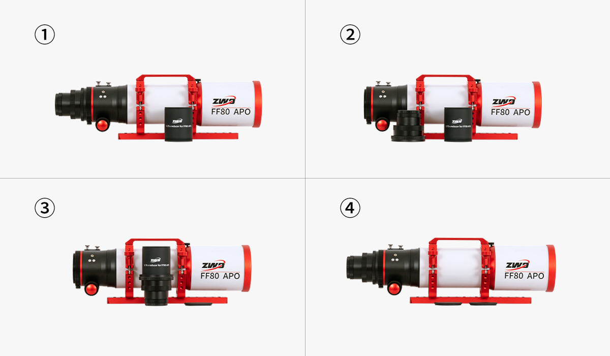 ZWO 0.76x Reducer for FF80APO Telescope