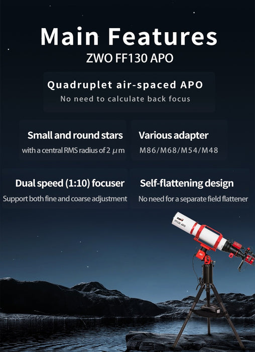 ZWO FF130 APO Refractor OTA