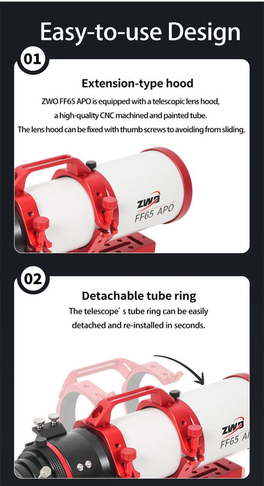 ZWO FF65 APO Refractor OTA