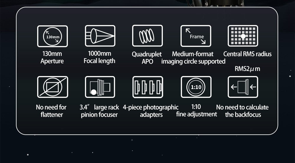 ZWO FF130 APO Refractor OTA