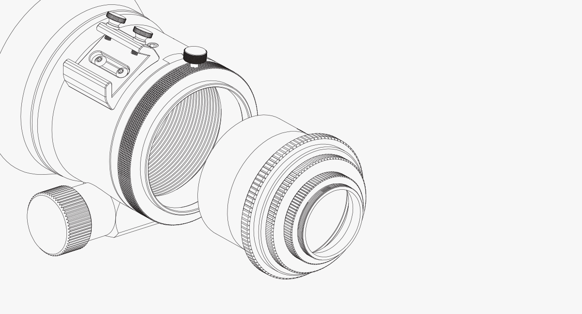 ZWO 0.7x Reducer for FF107APO and FF130APO Telescopes