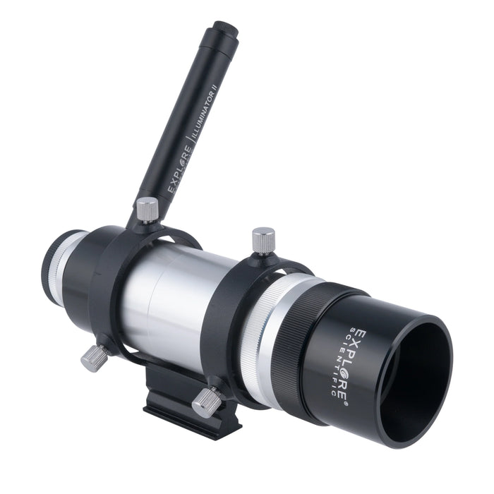 Explore Scientific 8 X 50mm Straight-Through Illuminated Crosshair Finderscope