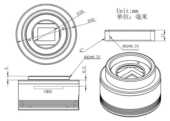 ZWO ASI294MM Monochrome Astrophotography Camera