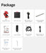 List of items included in a package with icons and text labels on a white background.