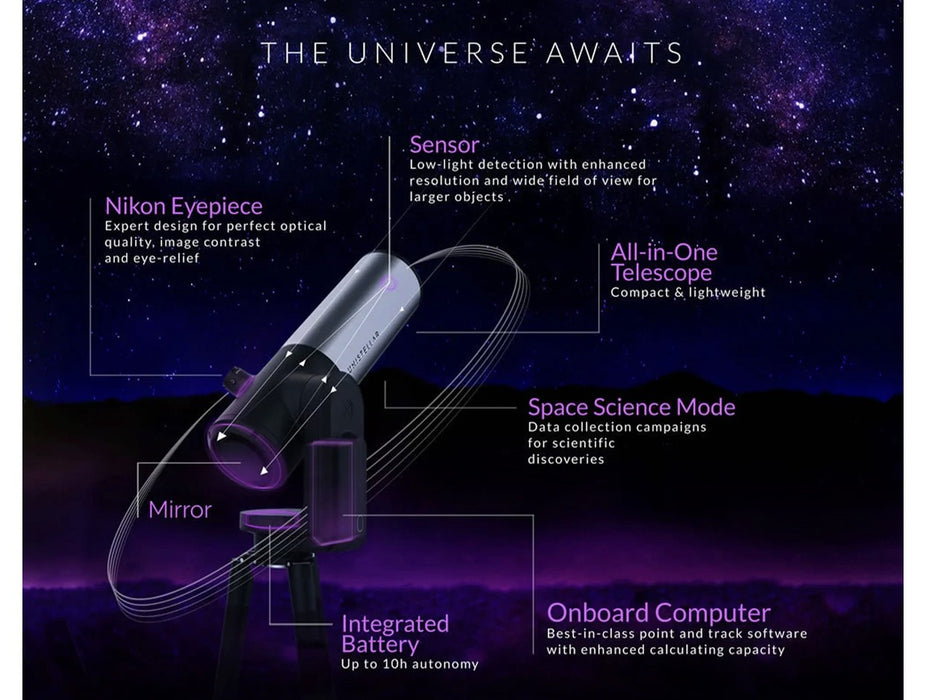 Unistellar eVscope 2 Digital Telescope with Backpack