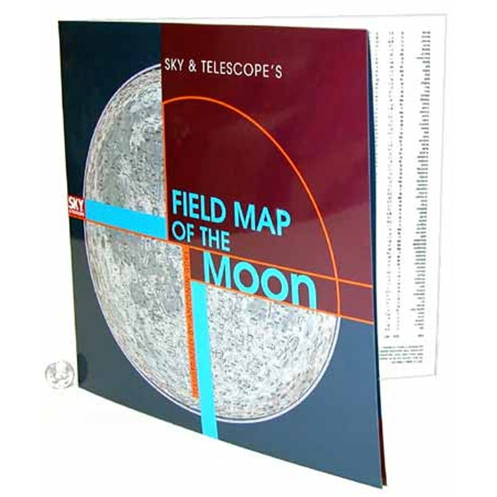 Antonín Rükl'S Field Map of the Moon for binoculars and reflectors, laminated