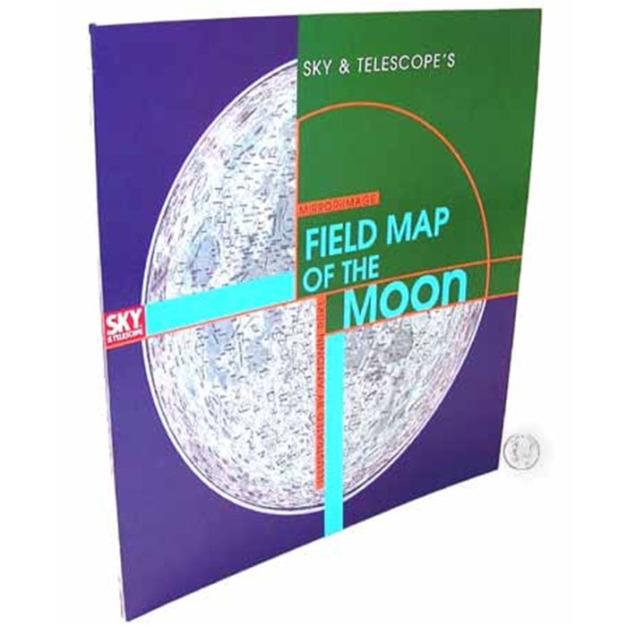 Antonín Rükl'S mirror-image Field Map of the Moon for refractors and catadioptrics, laminated