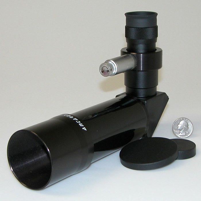 7.5 X 50mm illuminated black right angle finder