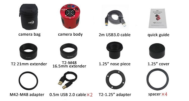 ZWO ASI183MC Pro Cooled Color CMOS Astrophotography Camera