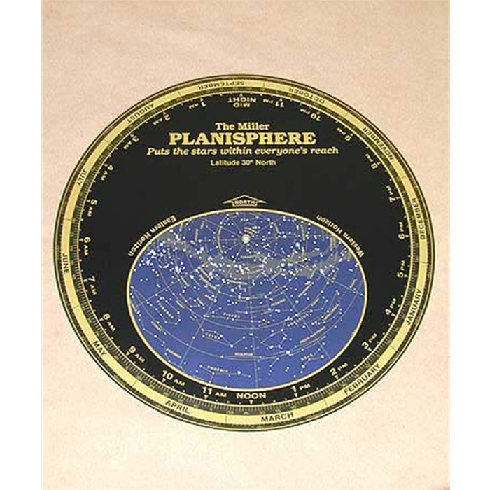 Miller 10.5" 30 Degree Planisphere for 25-35 degrees N