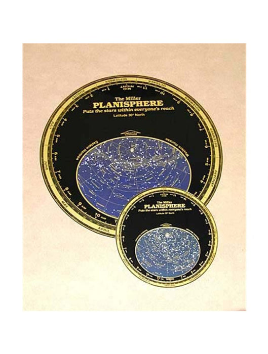 Miller 10.5" 30 Degree Planisphere for 25-35 Degrees North