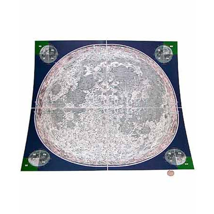 Antonín Rükl's Mirror-Image Field Map of the Moon for Refractors and Catadioptrics, Laminated