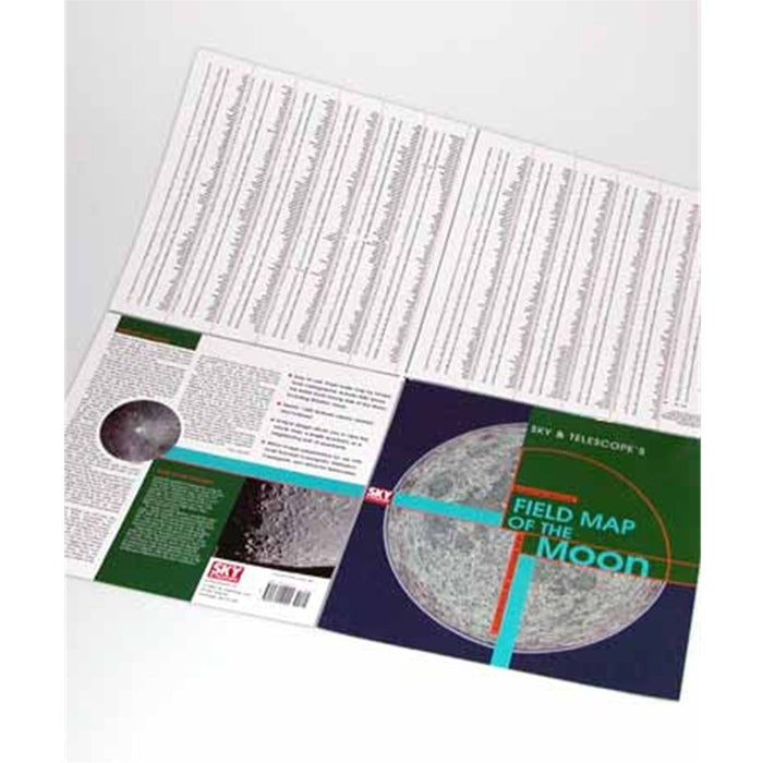 Antonín Rükl's Mirror-Image Field Map of the Moon for Refractors and Catadioptrics, Laminated