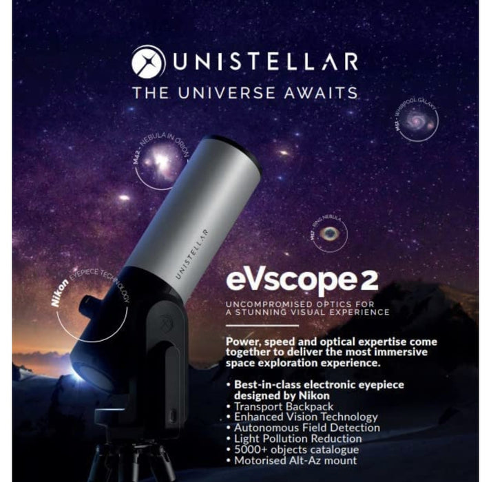 Unistellar eVscope 2 Digital Telescope with Backpack