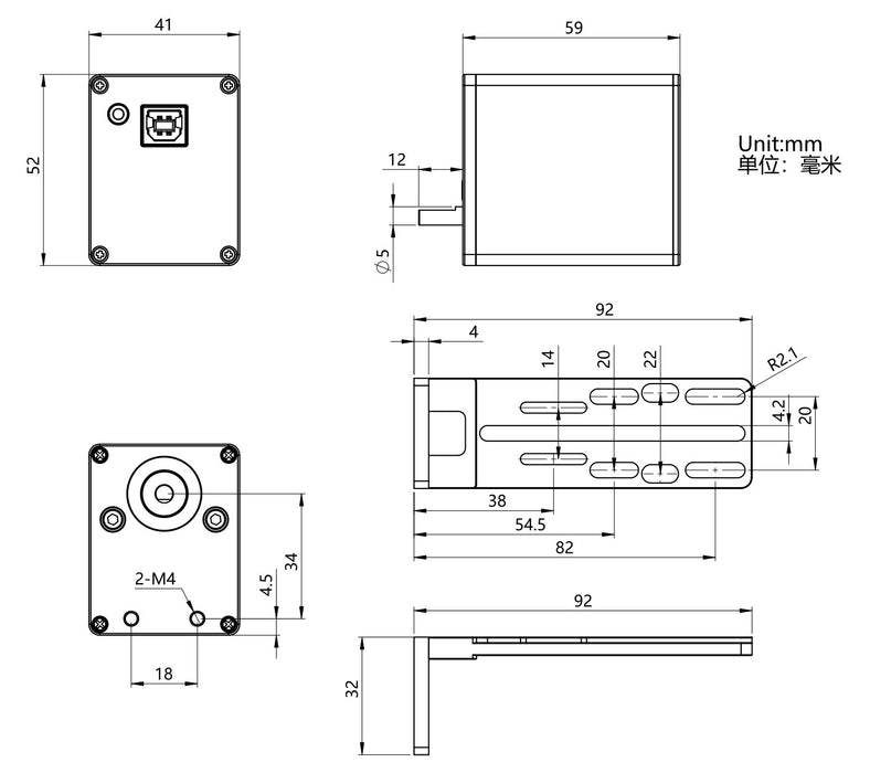 ZWO Standard Electronic Automatic Focuser (EAF) 5V