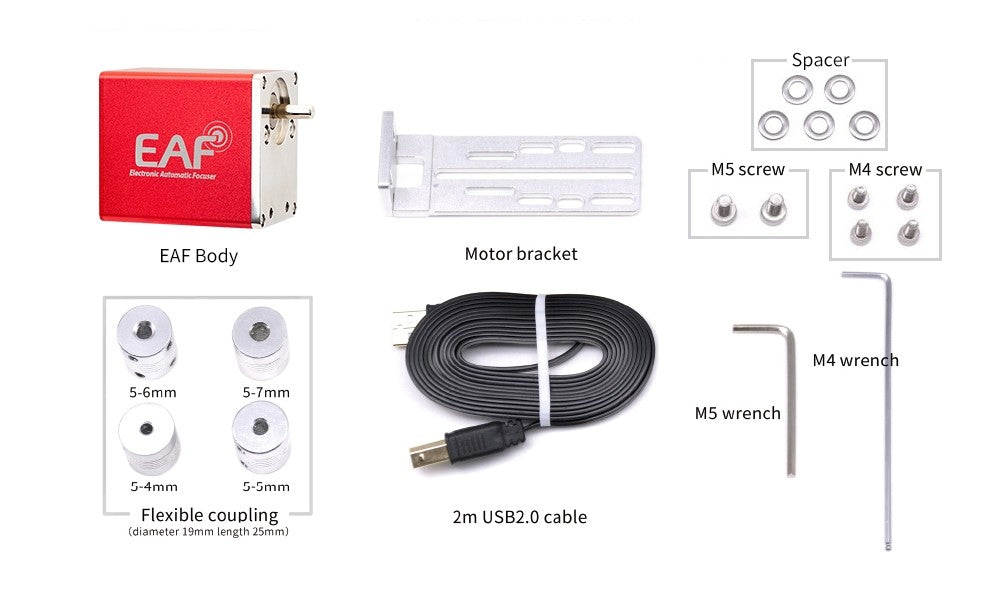 ZWO Standard Electronic Automatic Focuser (EAF) 5V Advanced Set