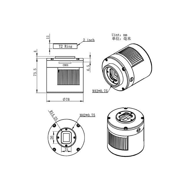 ZWO ASI1600MM Pro Monochrome Cooled CMOS Imaging Camera